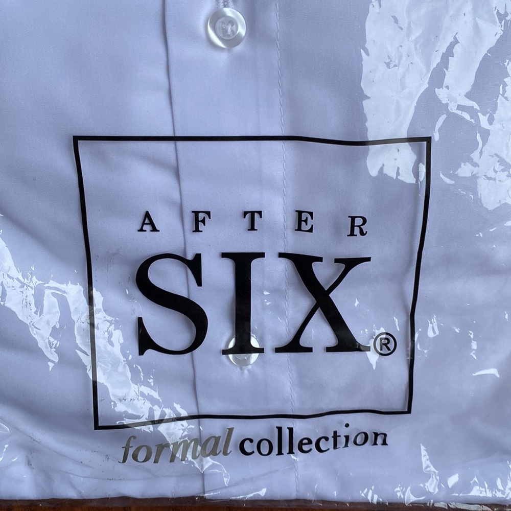Brand new XL-5 After Six white tuxedo shirt - Picture 4 of 4